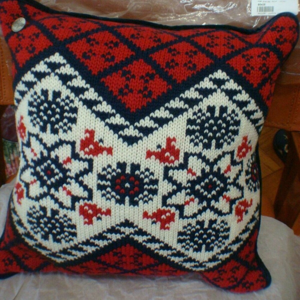 Sundance Catalog sweater pillow Chandler 4 corners Poppy Gall